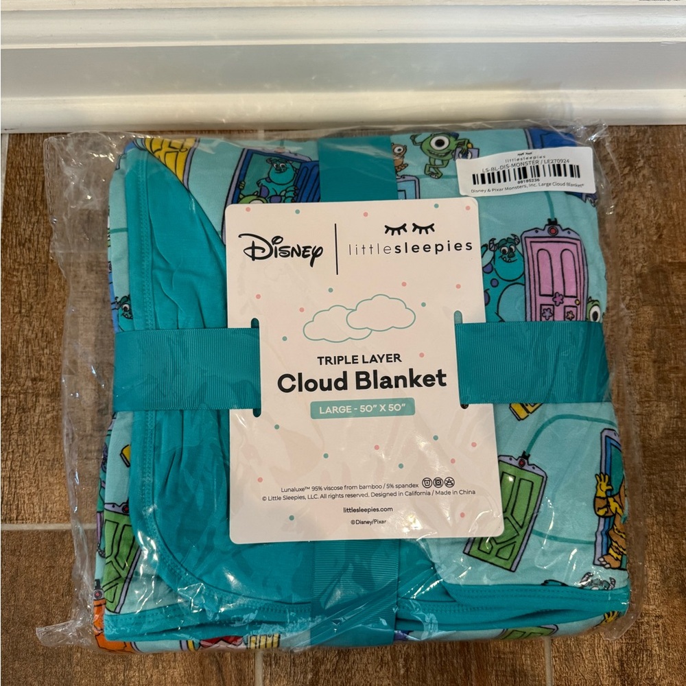 Little Sleepies Monster Inc. Cloud Blanket NWT